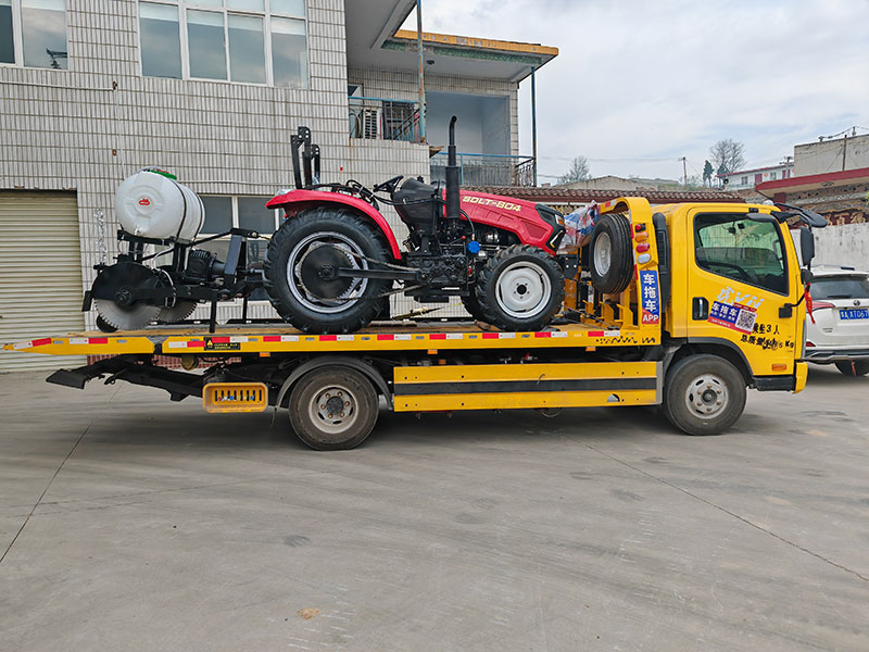 tractor-mounted double-blade road cutter